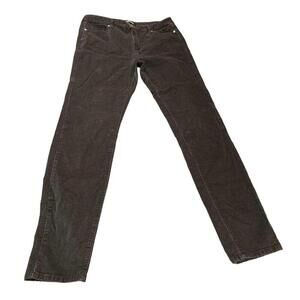 Buffalo David Bitton Womens Gray Corduroy Pants Mid Rise Slim Leg Size 10x32​​​​